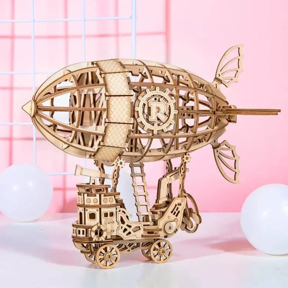 Robotime Other - DIY Puzzle Airship 3D Wooden Puzzle by Robotime